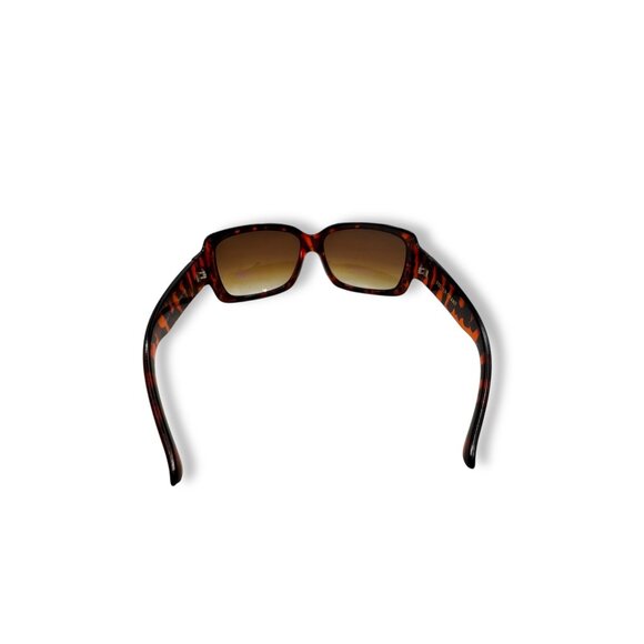 Foster Grant Womens Tortoise Shell Sunglasses Rhinestone Accent Gradient Lenses - Picture 3 of 13